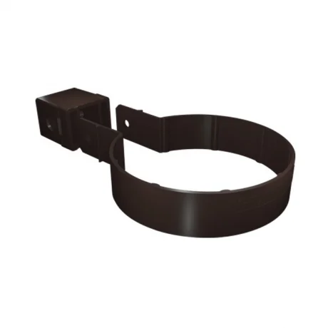Водосточная система Grand Line Standart Хомут трубы Kliker ПВХ коричневый